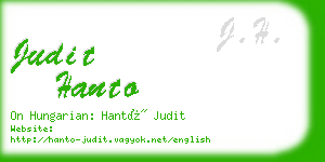 judit hanto business card